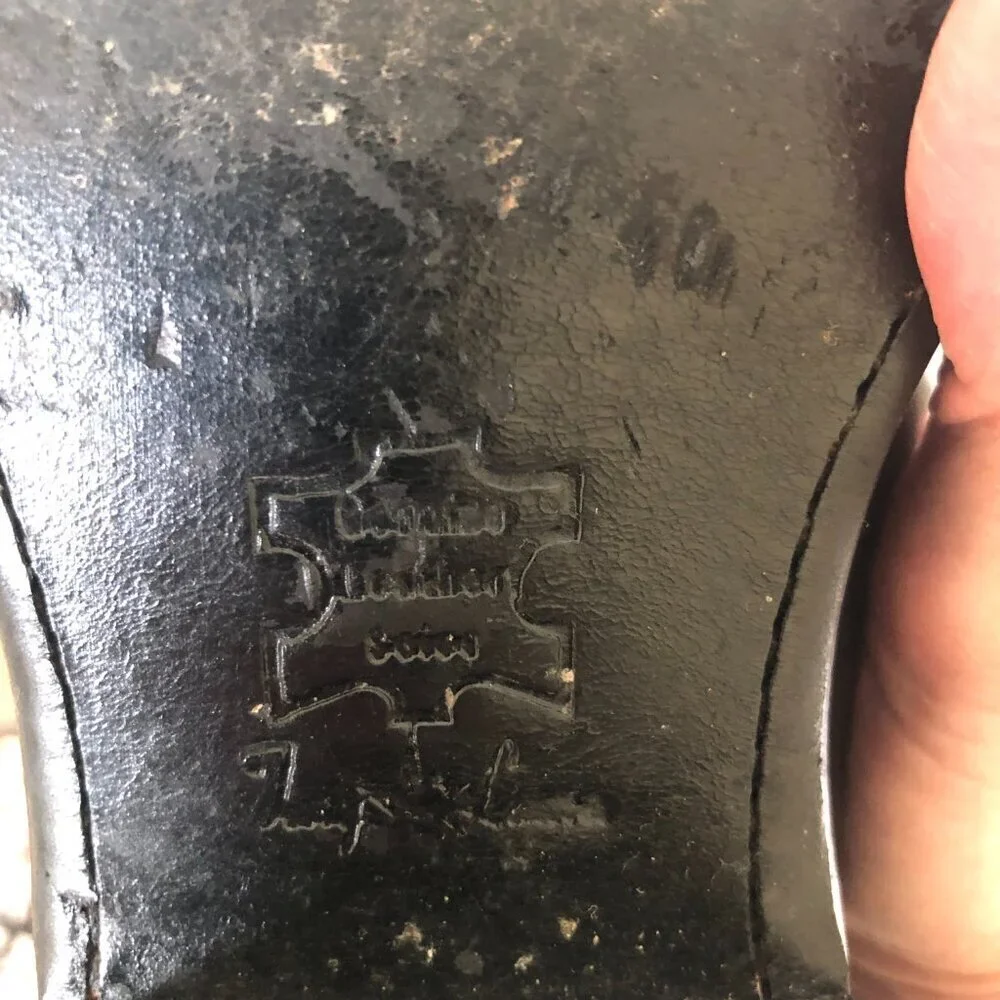 Tony Lama Black Cowboy Boots - Picture 8 of 11